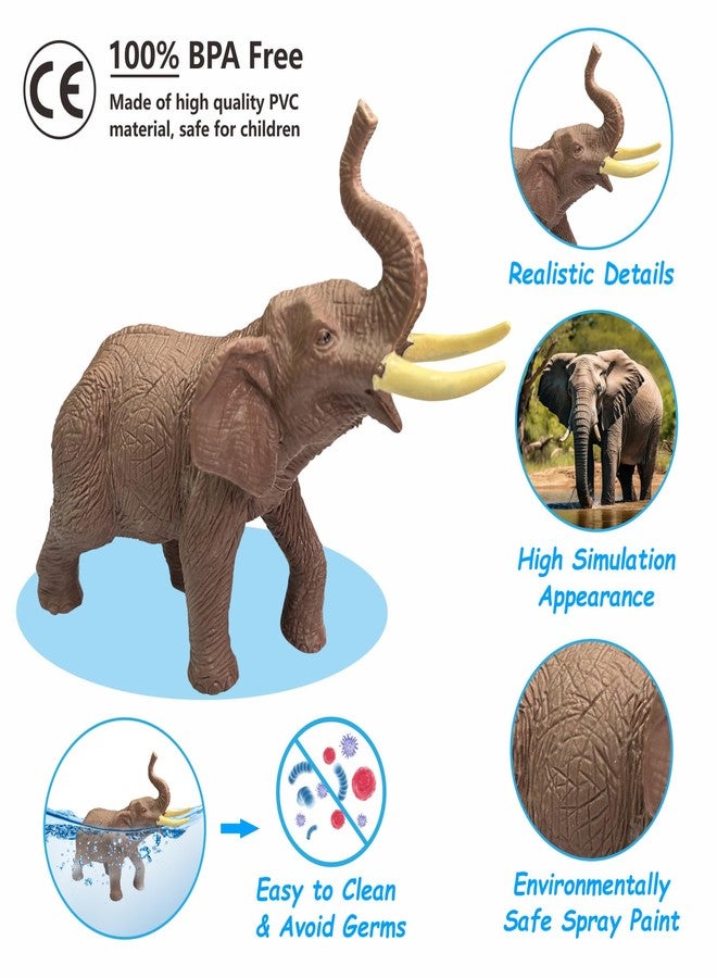 iGRATENS Safari Animals Figures Toys with Sound Books, 10PCS Realistic Jungle Animals Figures & Safari Animals Book with 10 Buttons, Zoo Animal Toys, Learning Toy for 3+ Year Old Boys, Girls, Kids - Image 3